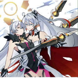 This is a pixiv picture whose title is 薪炎和女王.
