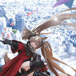 This is a pixiv picture whose title is 自由落体.