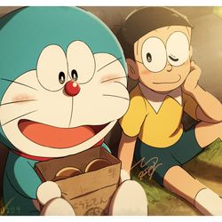 This is a pixiv picture whose title is ドラえもん誕生日おめでとう！.