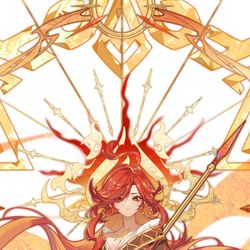 This is a pixiv picture whose title is 天照御命 マーヴィカ.