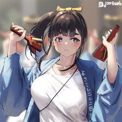 This is a pixiv picture whose title is 地元のよさこいに参加してた子.