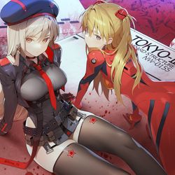 This is a pixiv picture whose title is ラピ＆アスカ.