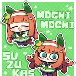 This is a pixiv picture whose title is もちもちスズカさんたち！.