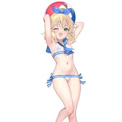 This is a pixiv picture whose title is アレンジ水着桃華アクリルスタンド.