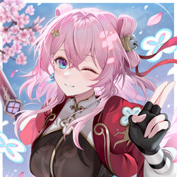 This is a pixiv picture whose title is 🌸.