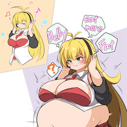 This is a pixiv picture whose title is マキ　肥満化.