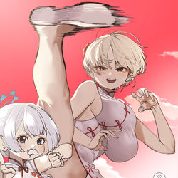 This is a pixiv picture whose title is 레드 치파오 아카이브.