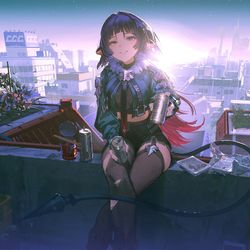 This is a pixiv picture whose title is 日の出.