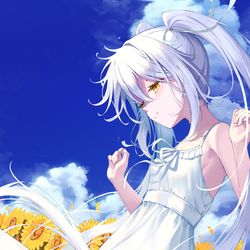This is a pixiv picture whose title is 群青.
