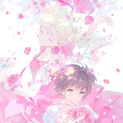 This is a pixiv picture whose title is 花.