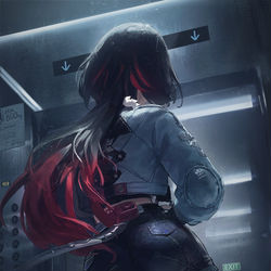 This is a pixiv picture whose title is Doe.