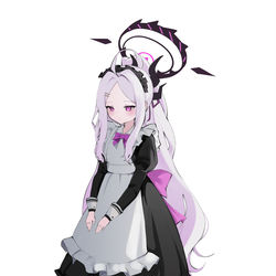 This is a pixiv picture whose title is Blue Archive Hina Maid Outfit.