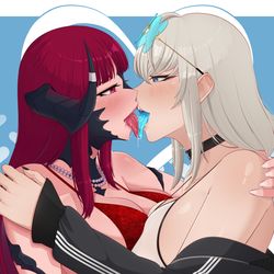 This is a pixiv picture whose title is ych taste kdx x NecrosisXiii.