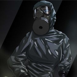 This is a pixiv picture whose title is Feeling good in Hazmat・防護服で気持い.