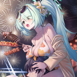 This is a pixiv picture whose title is 特等席.