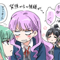 This is a pixiv picture whose title is 鬼塚姉妹ととまマルまとめ.