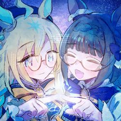 This is a pixiv picture whose title is ネオユニヴァースとゼンノロブロイ.