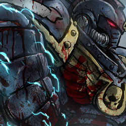 This is a pixiv picture whose title is SpaceMarine2.