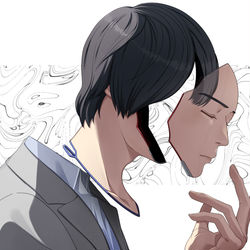 This is a pixiv picture whose title is 変身.