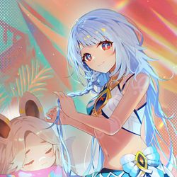 This is a pixiv picture whose title is 妄想.