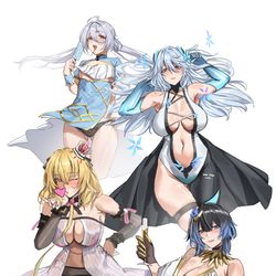 This is a pixiv picture whose title is 尘白摸鱼.