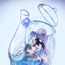 This is a pixiv picture whose title is 蒼茶.