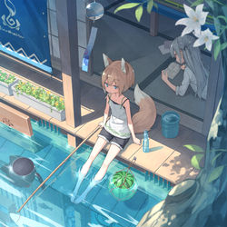 This is a pixiv picture whose title is 縁側.