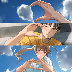 This is a pixiv picture whose title is 不意打ち.
