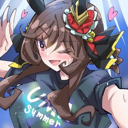 This is a pixiv picture whose title is ファンサマーなジェンティルドンナ.