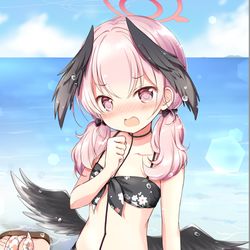 This is a pixiv picture whose title is 水着コハル.