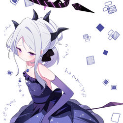 This is a pixiv picture whose title is ドレスヒナ💜.