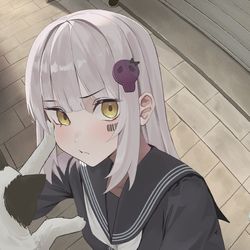 This is a pixiv picture whose title is 猫パンチ👊.