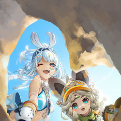 This is a pixiv picture whose title is Mualani & Kachina.