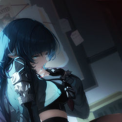 This is a pixiv picture whose title is 尋問.