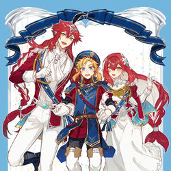 This is a pixiv picture whose title is HYLIANイラスト本（擬人化注意）.