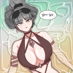 This is a pixiv picture whose title is 헤이즈...