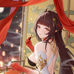 This is a pixiv picture whose title is 霊砂.