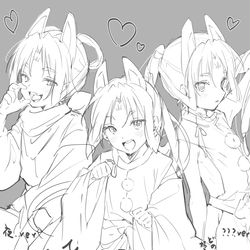This is a pixiv picture whose title is モブ若　モブゲ若　モブふぶ.