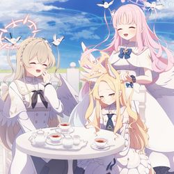 This is a pixiv picture whose title is ツーサイドアップパーティー.
