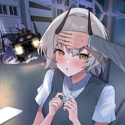 This is a pixiv picture whose title is キスしたら熱下がるかも・・・♡.
