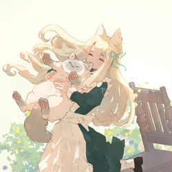 This is a pixiv picture whose title is ねことわるつ🐈🌼.