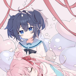 This is a pixiv picture whose title is 膝枕....