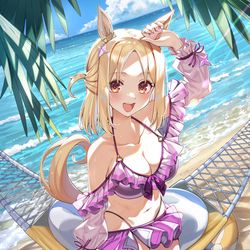 This is a pixiv picture whose title is 「今日の私はすごくすごいです！」.
