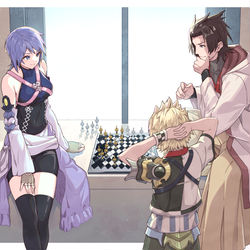 This is a pixiv picture whose title is 息抜きアルバ&アーテル.
