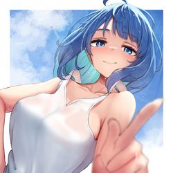 This is a pixiv picture whose title is 八奈見杏菜.