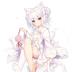This is a pixiv picture whose title is 雪風.