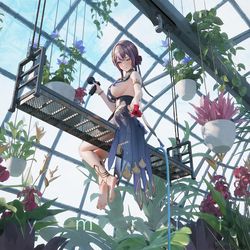 This is a pixiv picture whose title is 正午花园.