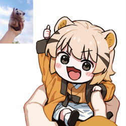 This is a pixiv picture whose title is 따봉담비.