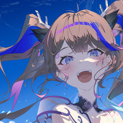 This is a pixiv picture whose title is 藍璃かんな.