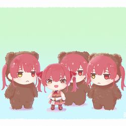 This is a pixiv picture whose title is マリンぬいとクマリンまとめ.
